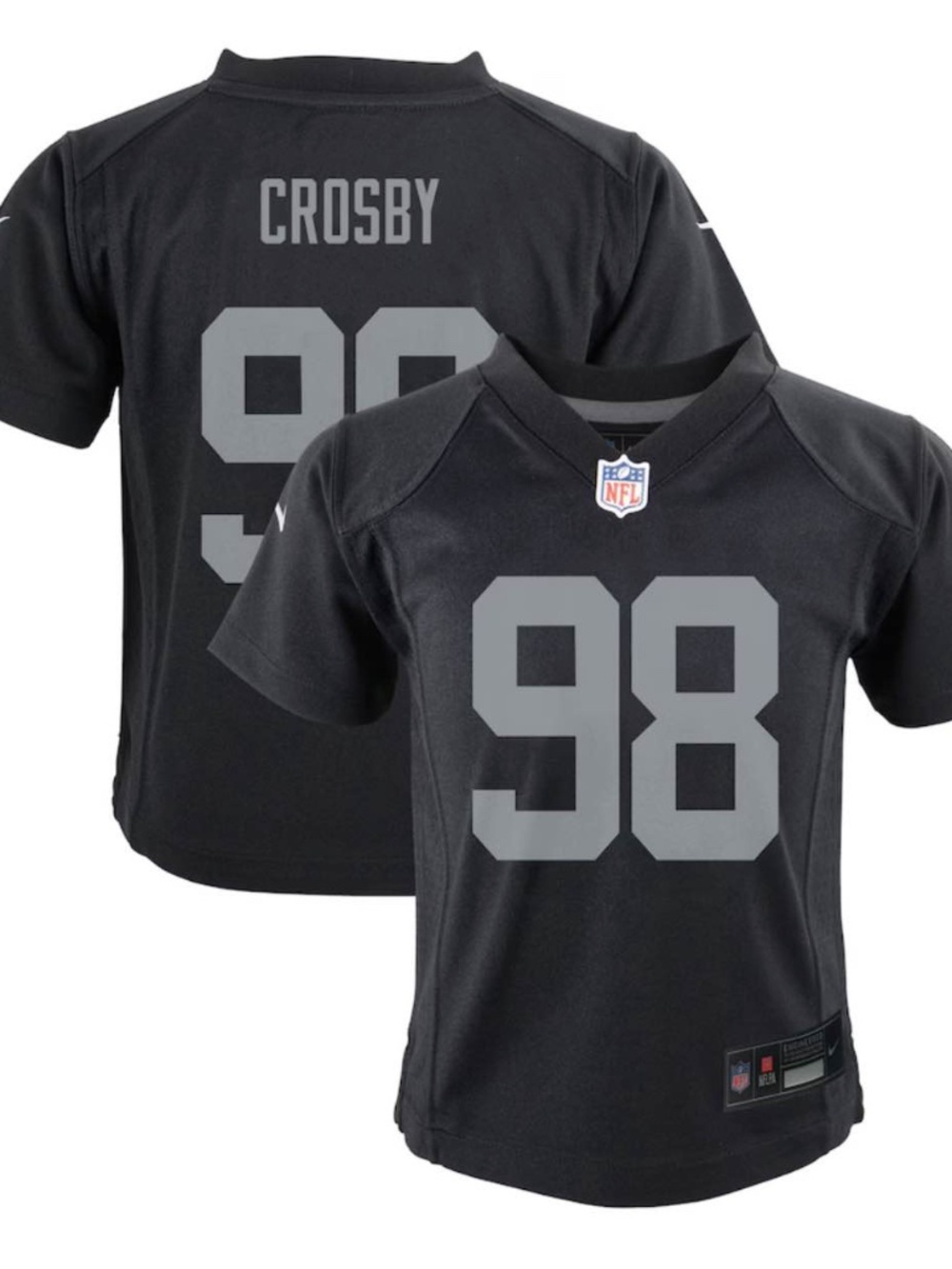 Authentic kids Maxx Crosby jersey